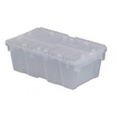 LEWISbins FP075CL Clear FliPak Attached Lid Plastic Container