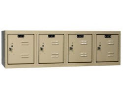 Hallowell U1482-4WM Wall Mounted Premium Box Lockers