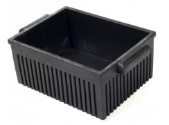 Kadon Solid Plastic Black Tote Box