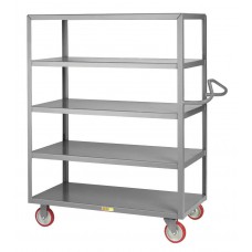 Little Giant 5-Shelf Ergonomic Handle Service Cart 5ENM-2448-5PY