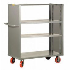 Little Giant 2-sided Adjustable Shelf Truck with Solid Panel Ends - DETS3A-3060-6PY