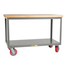 Little Giant Heavy Duty Maple Top Mobile Bench - IPJ2436-2R6PYFL