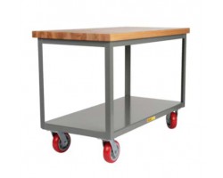 Little Giant Heavy Duty Mobile Maple Top Bench - IPJ3060-2R6PYFL 