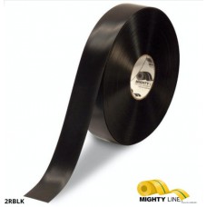 Mighty Line 2RBLK Solid Black Safety Floor Tape