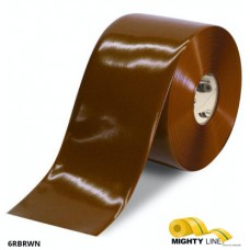 Mighty Line 6RBRWN Solid Brown Safety Floor Tape