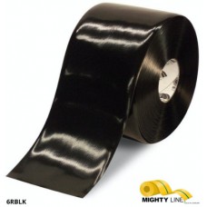 Mighty Line 6RBLK Solid Black Safety Floor Tape