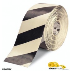 Mighty Line 6RWCHV Safety Diagonal Floor Tape