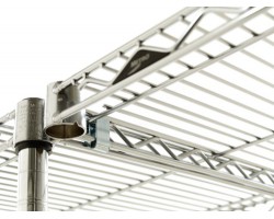 Metroseal 4-Shelf Corrosion Resistant Wire Shelving Unit - A476K3