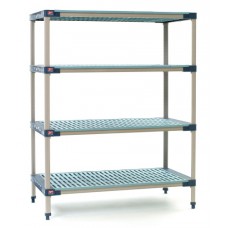 MetroMax 4-Shelf Open Grid Polymer Shelving Unit - X546G4