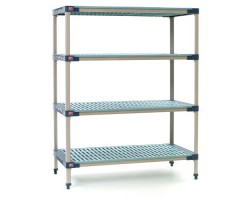 MetroMax 4-Shelf Open Grid Polymer Shelving Unit - X536G4 
