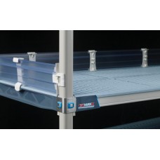 MetroMax MXLS24-4P Solid Clear Stackable Shelf Ledges
