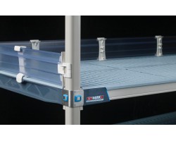 MetroMax MXL60-4P Solid Clear Stackable Shelf Ledges