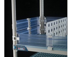 MetroMax MXLS24-4P Solid Clear Stackable Shelf Ledges