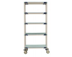 MetroMax I 5-Shelf Plastic Shelves Lab Cart - 5X1830EGX3