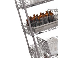 Metroseal-4 Super Erecta Industrial Wire Shelf Cart - 1860NK4-5MP