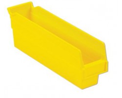LEWISBins SB122-4 Hopper Front Plastic Shelf Bins - 36 Per Carton