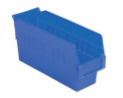 LEWISBins SB124-6 Hopper Front Plastic Shelf Bins - 16 per Carton