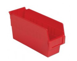 LEWISBins SB124-6 Hopper Front Plastic Shelf Bins - 16 per Carton