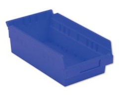 LEWISBins SB126-4 Hopper Front Plastic Shelf Bins- 12 per Carton