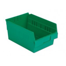 LEWISBins SB128-6 Hopper Front Plastic Shelf Bins - 8 per Carton