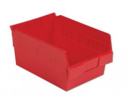 LEWISBins SB128-6 Hopper Front Plastic Shelf Bins - 8 per Carton