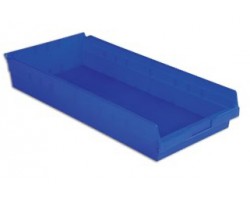 LEWISBins SB2411-4 Hopper Front Plastic Shelf Bins - 6 per Carton