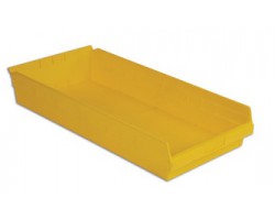 LEWISBins SB2411-4 Hopper Front Plastic Shelf Bins - 6 per Carton