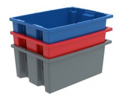 Akro-Mils 35225 Plastic Stack-Nest Containers - 3 per Carton