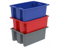 Akro-Mils 35230 Plastic Stack-Nest Container - 3 per Carton