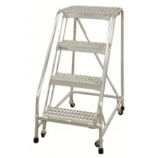 Cotterman A4N2630-A4 Safety Aluminum Ladder-Solid Ribbed Steps