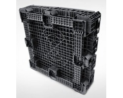 Triple Diamond Plastic Collapsible Bulk Container - 48x45x34