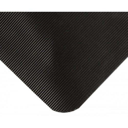 Wearwell Diamond-Plate SpongeCote Mat - Gray