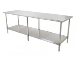 Eagle Group T2424SE Spec-Master Stainless Lab Bench with Stainless Legs and Bottom Shelf