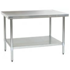 Eagle Group T30120EM Spec-Master Marine Stainless Steel Lab Bench with Galvanized Legs and Bottom Shelf