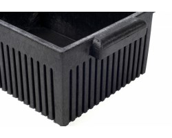 Edge Kadon Solid Plastic Black Tote Box - HT1510060010