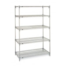 Metro 5-Shelf Stainless Steel Wire Shelving Unit- A185474NS5