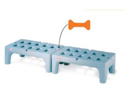 Metro Bow Tie Polymer Dunnage Rack - HP2260PDMB