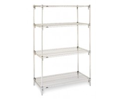 Metro 4-Shelf Stainless Steel Wire Shelving Unit- A214263NS4