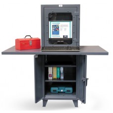 Strong Hold Multi-Data Entry Computer Cabinet - 26-CC-242-2WLDSLF 