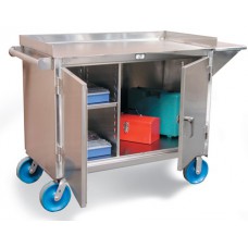Strong Hold Stainless Steel Cabinet Cart - 4-TC-261-VS-SS