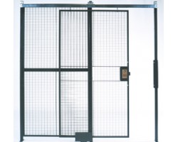 WireCrafters 1-Wall Style 840 Wire Security Cage-16x8-Sliding Door