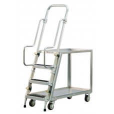 New Age Industrial Heavy Duty Utility Cart Aluminum 2 Shelf 97180