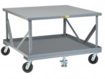 Little Giant Fixed Height Mobile Pallet Stand with Lower Deck 