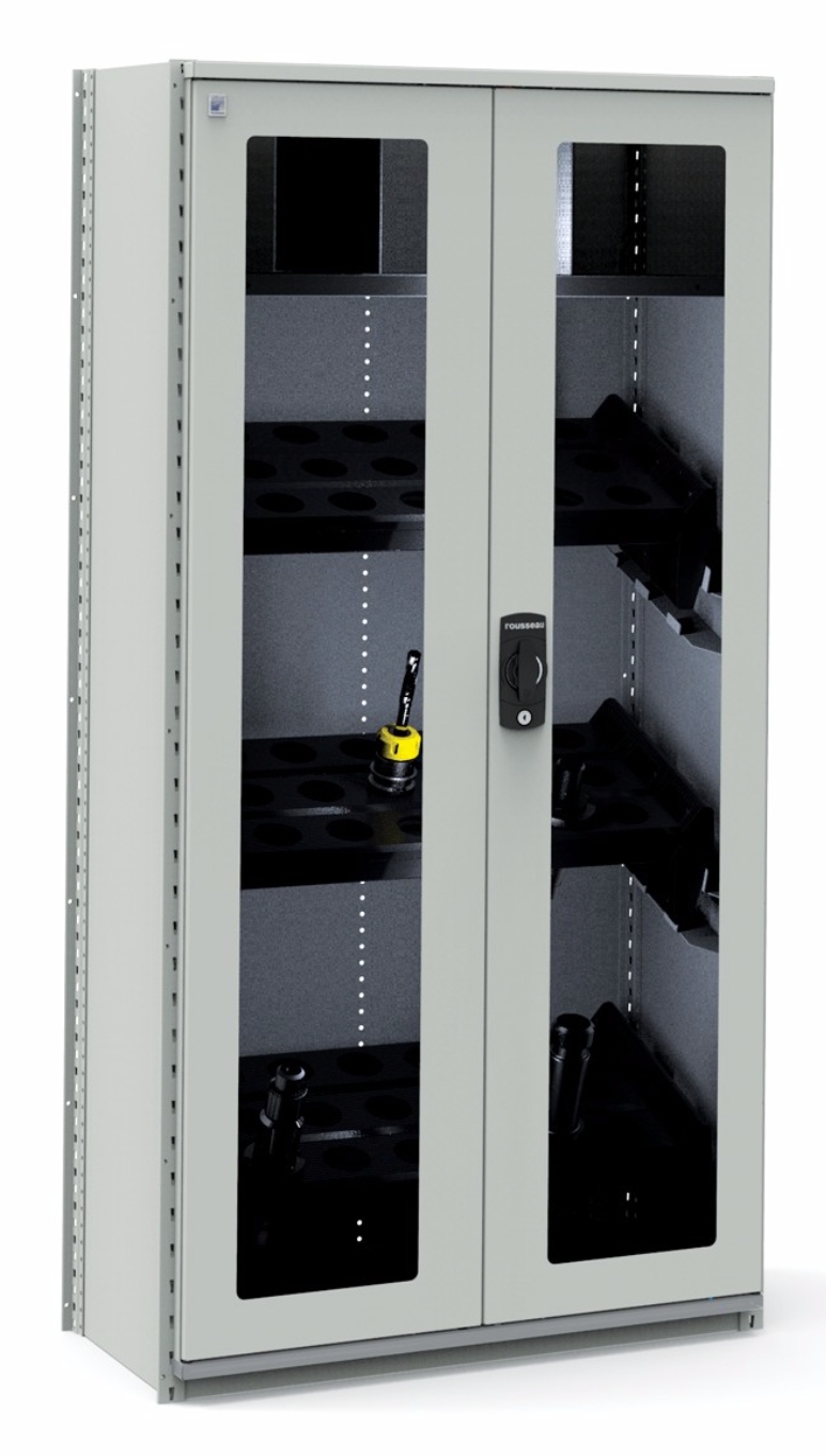 Rousseau Metal CNC Tool Shelving| Polycarbonate Doors