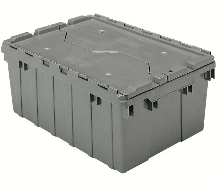 Akro-Mils Attached Lid Plastic Shipping Containers