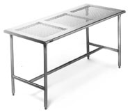 Eagle Group Perforated Top Electropolished Stainless Cleanroom Table
