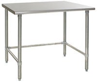 Eagle Group Deluxe Stainless Flat Top Worktables