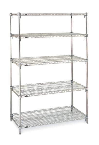 Metro 5-Shelf Stainless Super Adjustable Wire Shelving Unit