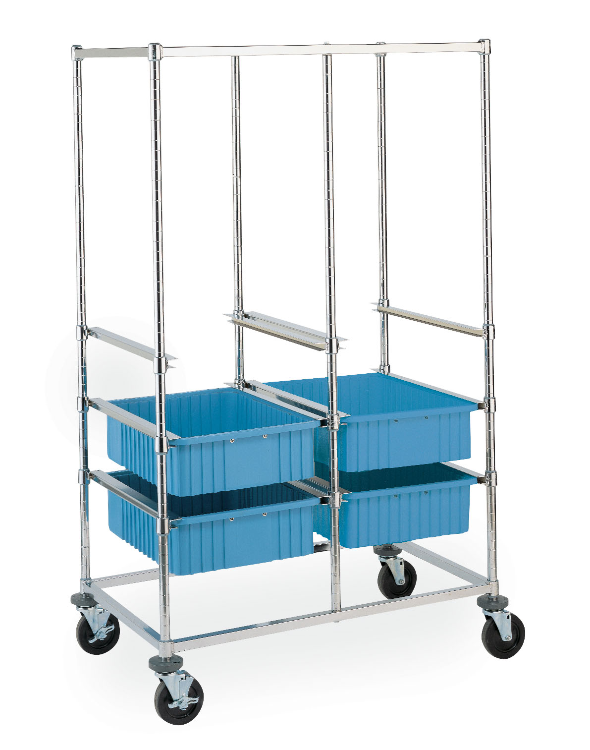 Metro Double Bay Tote Box Carrier Cart