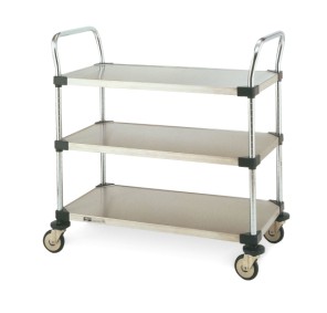 Metro Solid Stainless Shelf Utility Cart